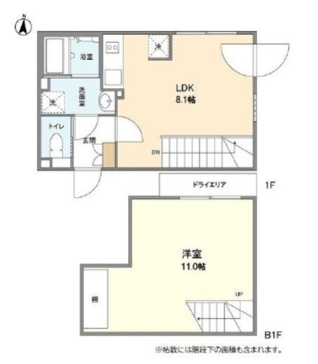 アレーロ三軒茶屋3　101号室　間取り