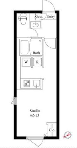 エルファーロ池尻　301号室　間取り