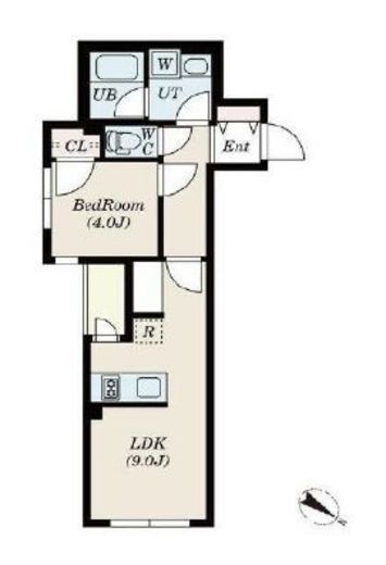 ゲートマークス三軒茶屋　205号室　間取り
