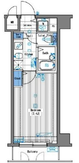 グランド・ガーラ三田　609号室　間取り
