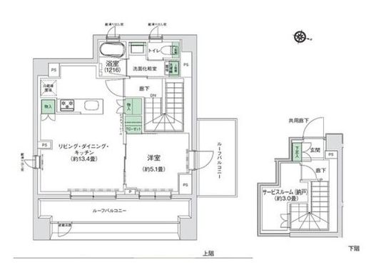 スタイリオ三軒茶屋　602号室　間取り