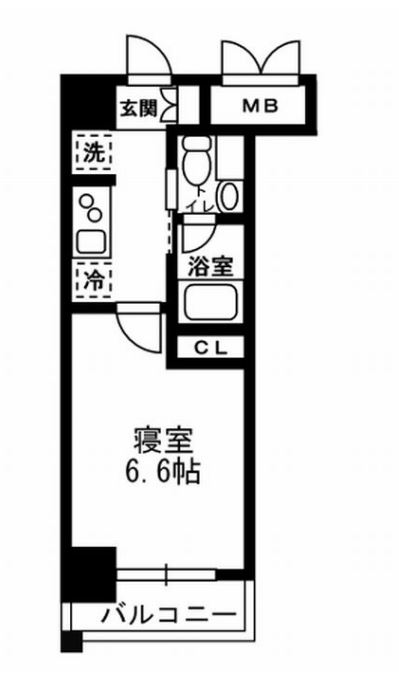 レジディア月島3　309号室　間取り
