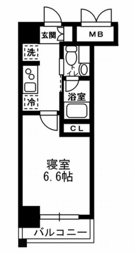 レジディア月島3　1008号室　間取り