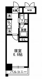 レジディア月島Ⅲ　311号室　間取り