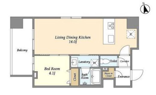 アビティ下北沢　401号室　間取り