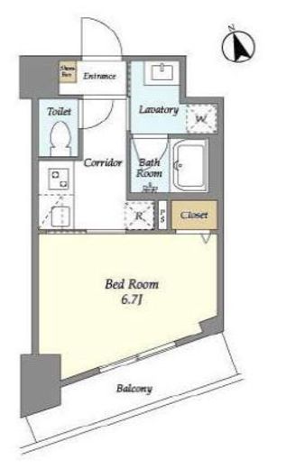 アビティ下北沢　403号室　間取り