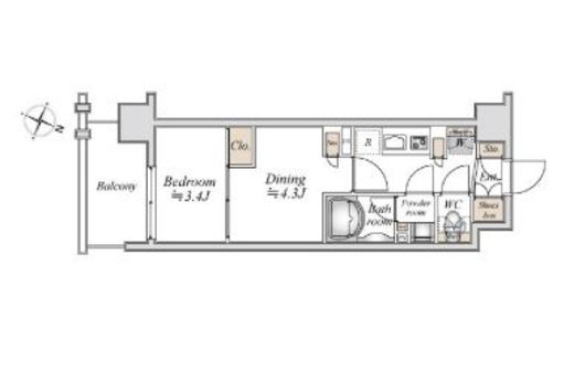 LiveCasa南六郷 (ライブカーサ南六郷)　307号室　間取り