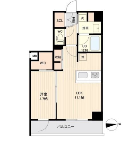 ORSUS大鳥居 (オルサス大鳥居)　209号室　間取り