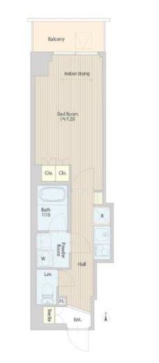 グラングレイス若林　702号室　間取り