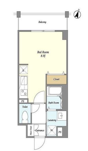 alivio HORIUCHI (アリビオホリウチ)　102号室　間取り