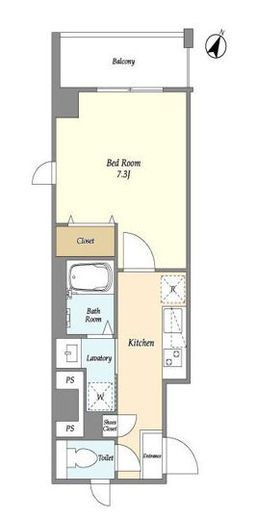 alivio HORIUCHI (アリビオホリウチ)　307号室　間取り