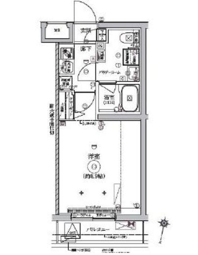 RELUXIA西馬込 (リルシア西馬込)　205号室　間取り