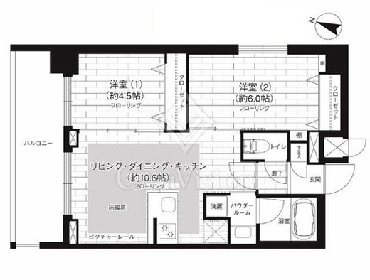 ステージファースト洗足池　703号室　間取り