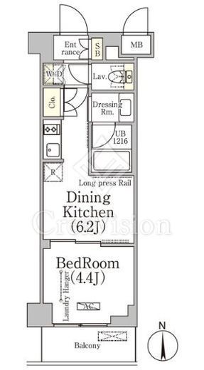 ベルファース大森山王　409号室　間取り