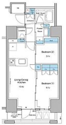 コンフォリア大森山王　1002号室　間取り