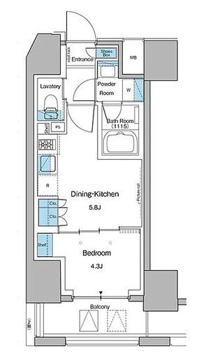 ルフォンプログレ大森山王　301号室　間取り