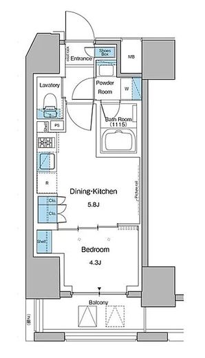コンフォリア大森山王　601号室　間取り