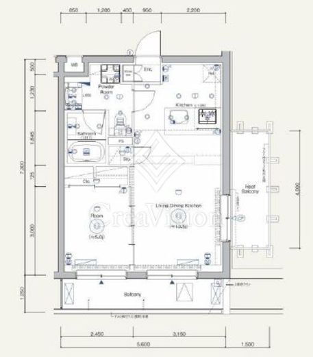 SYFORME TOGOSHI KOENⅡ (シーフォルム戸越公園2)　411号室　間取り