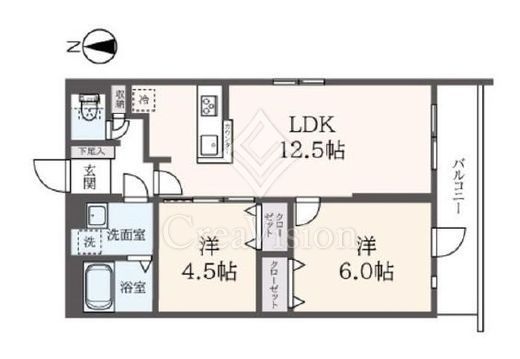 ブライト三軒茶屋　402号室　間取り