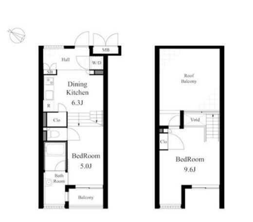 ライトハウス　303号室　間取り