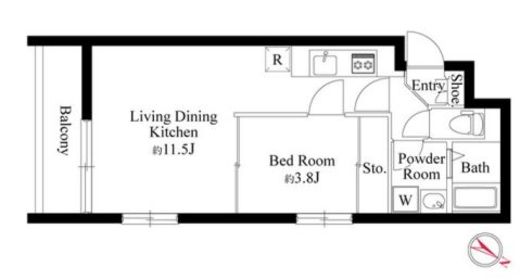 レガーロ田園調布　202号室　間取り