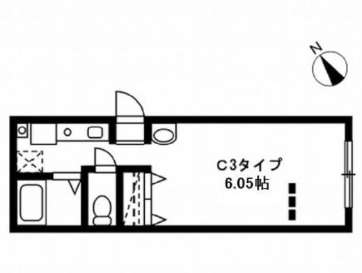 レジディア駒沢大学　404号室　間取り