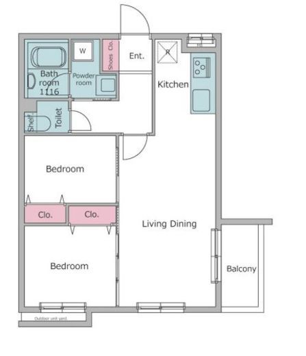 レジディア世田谷若林　314号室　間取り