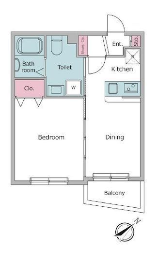 レジディア世田谷若林　206号室　間取り