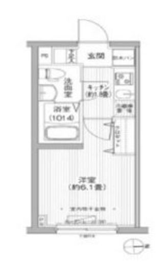 ローレル戸越　402号室　間取り