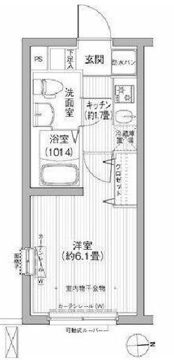 ローレル戸越　405号室　間取り