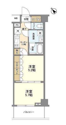 ニューミラ明大前　409号室　間取り