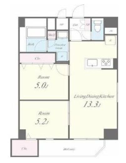 水神櫻郷レジデンス　701号室　間取り