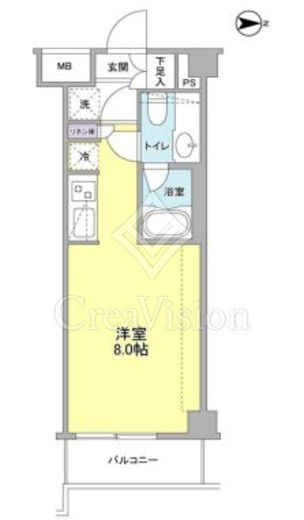 リバーレ蒲田仲六郷　203号室　間取り