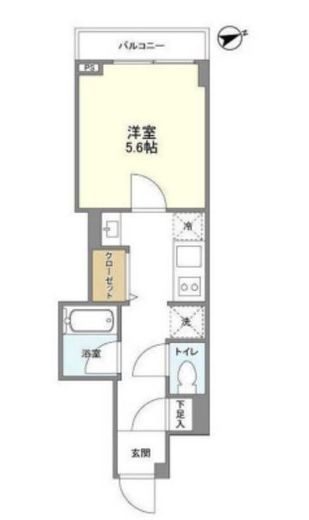ORSUS OIMACHI(オルサス大井町)　802号室　間取り