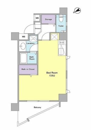 スタイリオ下丸子　204号室　間取り