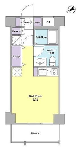 スタイリオ下丸子　402号室　間取り