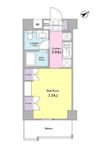 スタイリオ下丸子　506号室　間取り