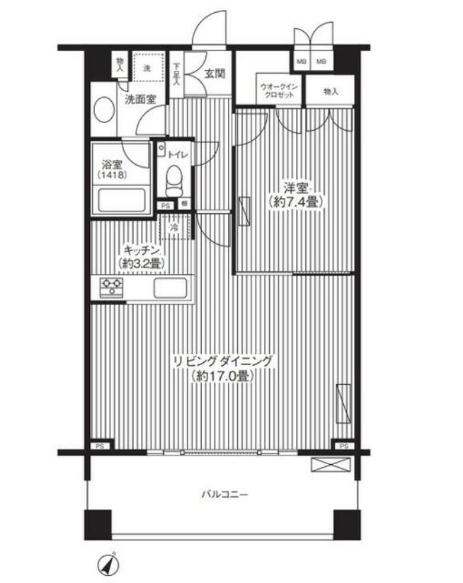 グランハイツ代々木　310号室　間取り