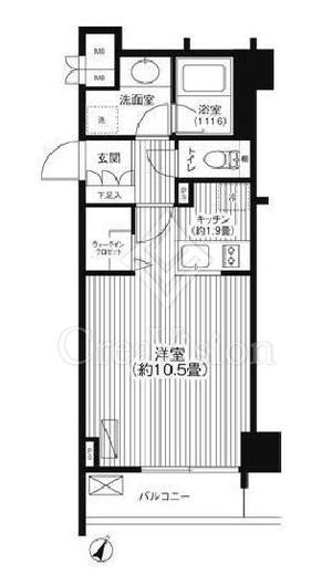 グランハイツ代々木　1007号室　間取り