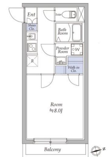アトリオフラッツ奥沢　206号室　間取り