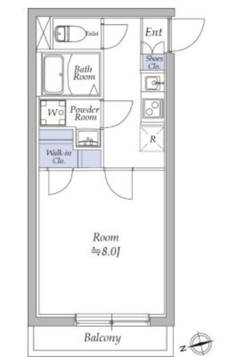 アトリオフラッツ奥沢　207号室　間取り