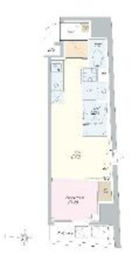 ロイジェント山王　801号室　間取り