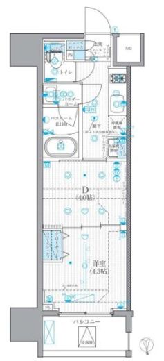 リテラス蒲田　606号室　間取り