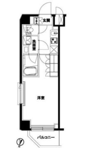 ルーブル北嶺町　601号室　間取り
