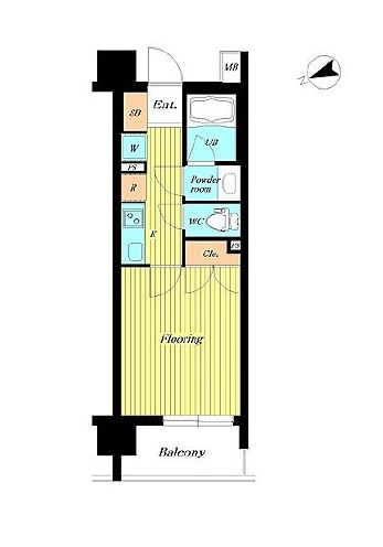 セレビア新宿御苑前　503号室　間取り