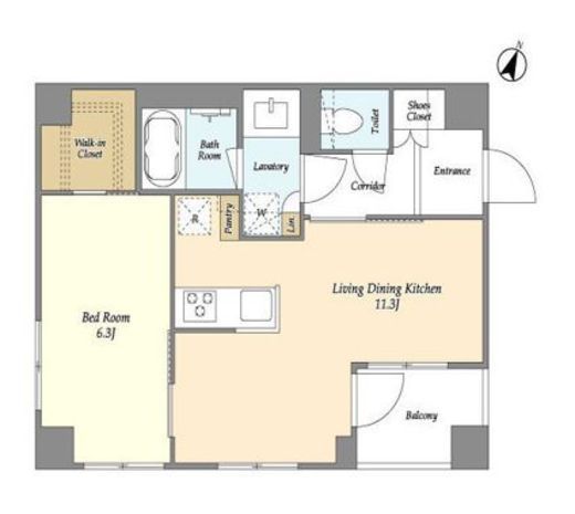 ベルファース駒沢三丁目　118号室　間取り