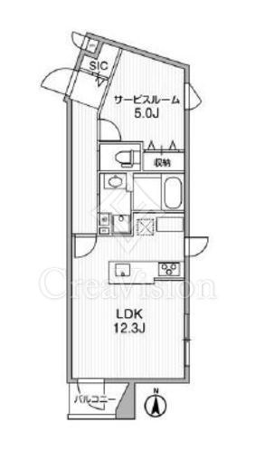グランデュオ柿の木坂2 (GranDuo Kakinokizaka2)　301号室　間取り