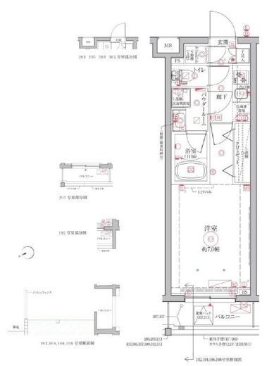 クレイシアIDZ祐天寺Ⅱ　104号室　間取り