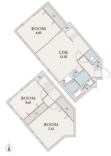 エルファーロ駒沢公園Ⅰ　403号室　間取り
