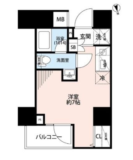 プレール・ドゥーク戸越銀座通り　1001号室　間取り
